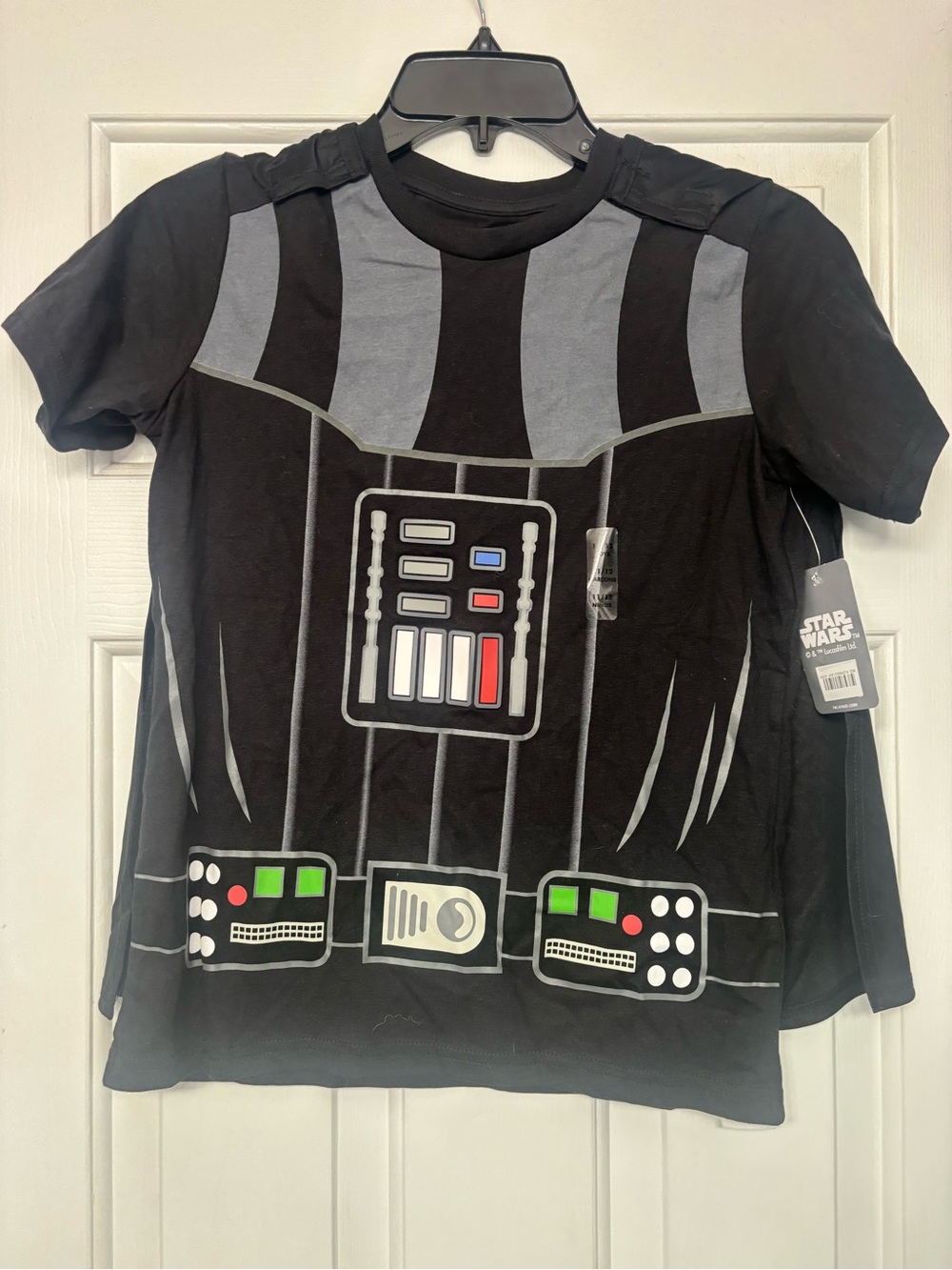 Star Wars Kids Black Darth Vader Costume Graphic Tee